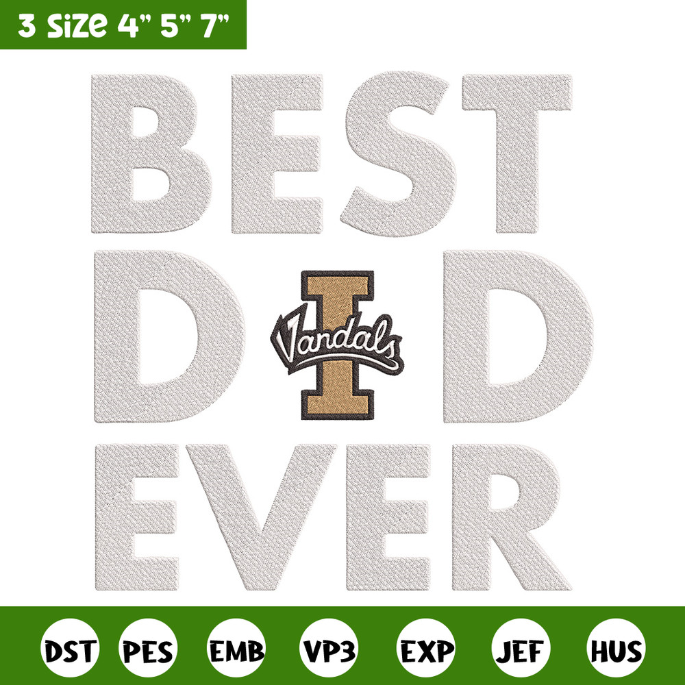 Idaho Vandals poster embroidery design, NCAA embroidery, Sport embroidery, logo sport embroidery,Embroidery design..jpg