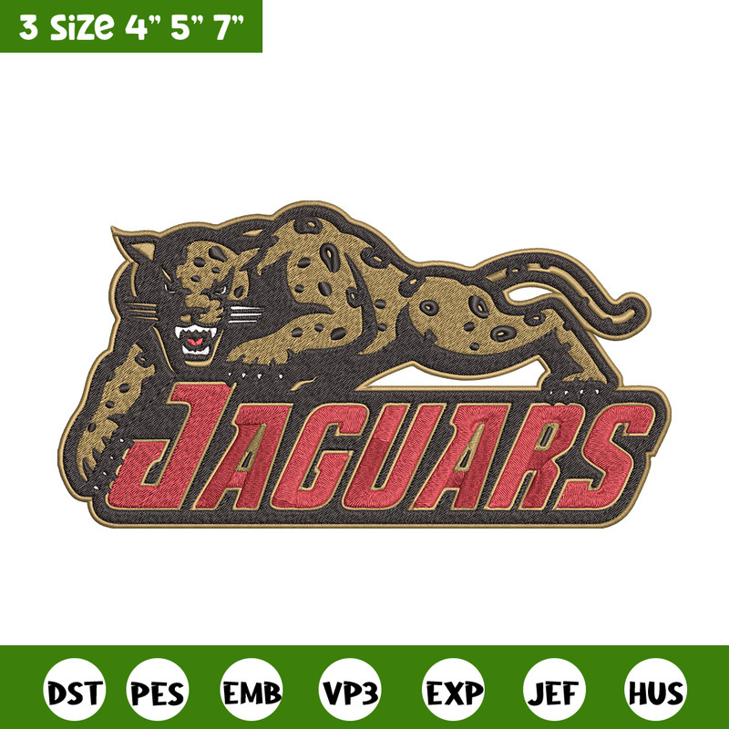 IUPUI Jaguars logo embroidery design, NCAA embroidery,Embroidery design,Logo sport embroidery,Sport embroidery..jpg