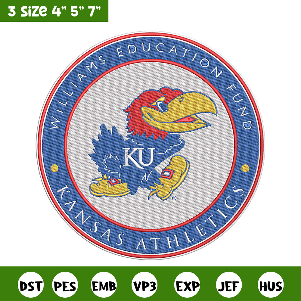 Jayhawk Kansas logo embroidery design, NCAA embroidery,Sport embroidery,Logo sport embroidery,Embroidery design..jpg