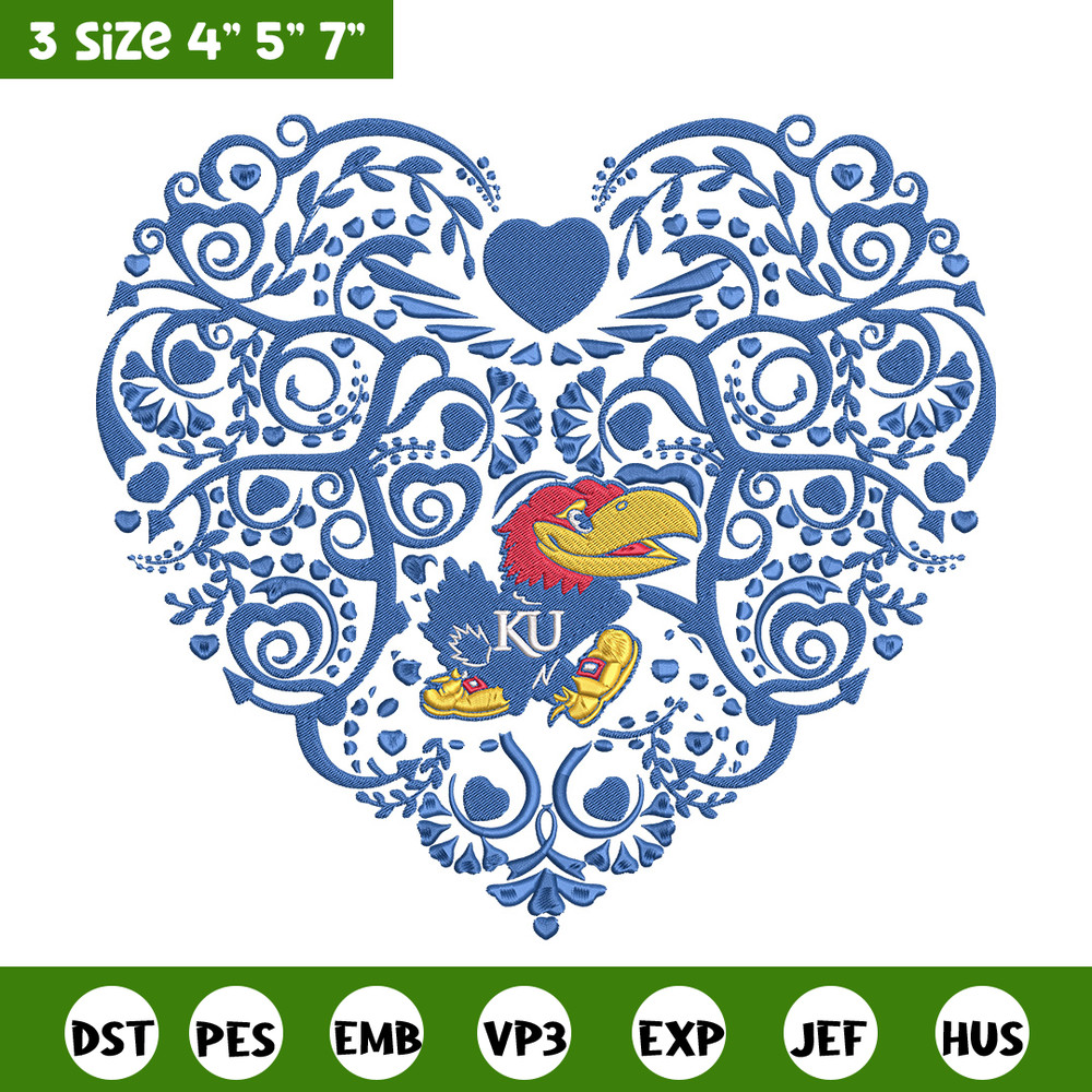 Kansas Jayhawks heart embroidery design, Sport embroidery, logo sport embroidery, Embroidery design,NCAA embroidery.jpg