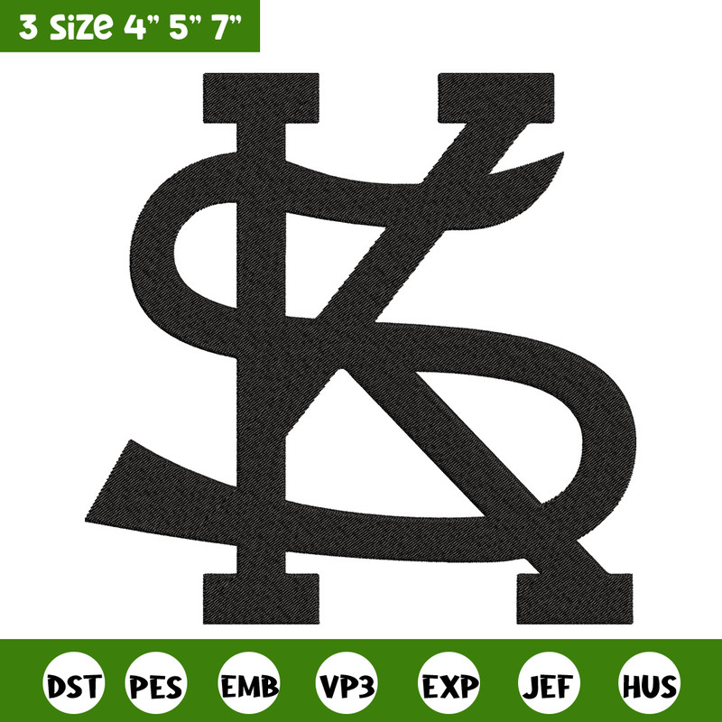 Kennesaw State logo embroidery design, Logo embroidery, Sport embroidery, logo sport embroidery, Embroidery design.jpg