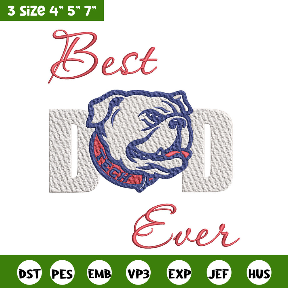 Louisiana LA Tech mascot embroidery design, NCAA embroidery, Embroidery design, Logo sport embroidery, Sport embroidery.jpg