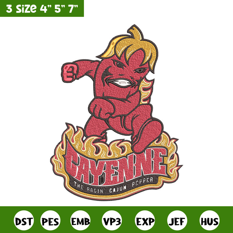 Louisiana ragin logo embroidery design, Football embroidery, Sport embroidery, logo sport embroidery, Embroidery design.jpg