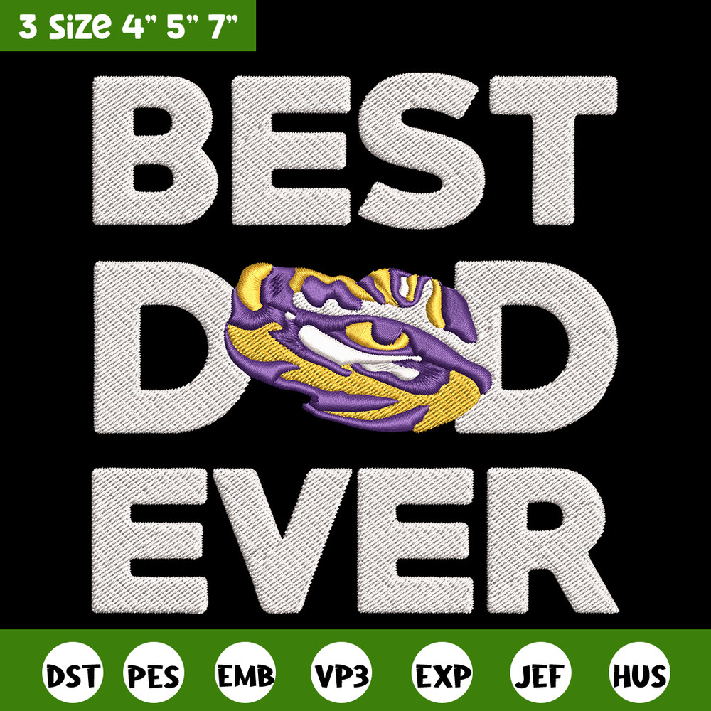 Louisiana State poster embroidery design, NCAA embroidery, Sport embroidery, Embroidery design,Logo sport embroidery.jpg