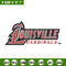 Louisville Cardinals logo embroidery design, NCAA embroidery, Embroidery design, Logo sport embroidery, Sport embroidery.jpg