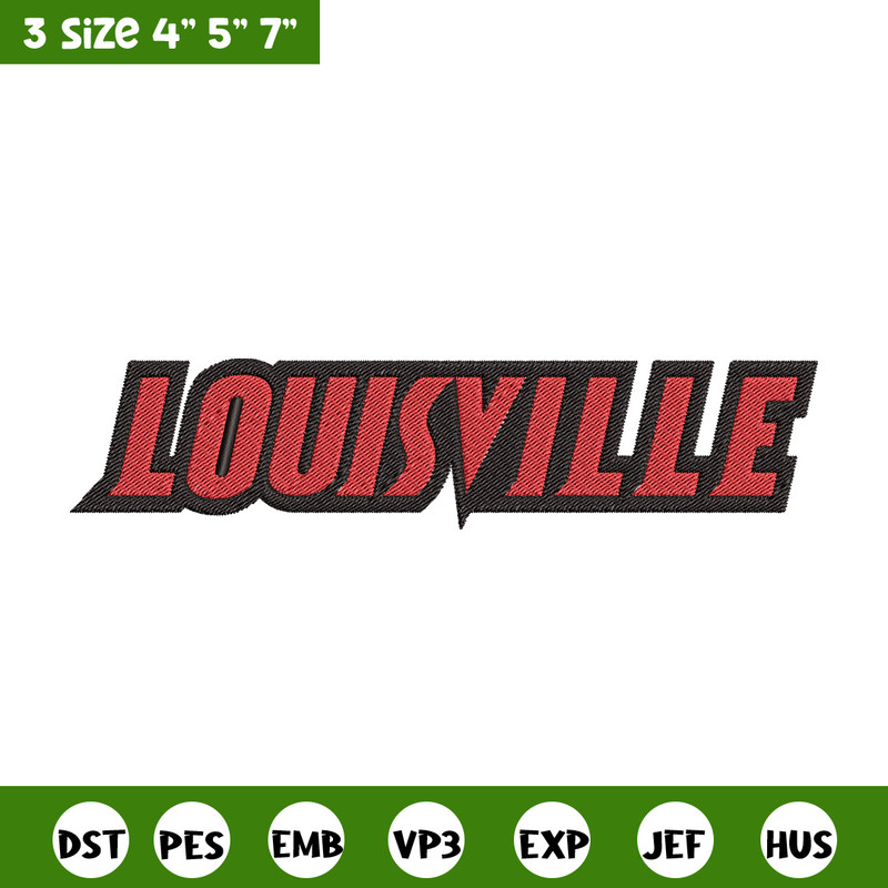 Louisville Cardinals logo embroidery design, NCAA embroidery,Sport embroidery,Logo sport embroidery,Embroidery design.jpg