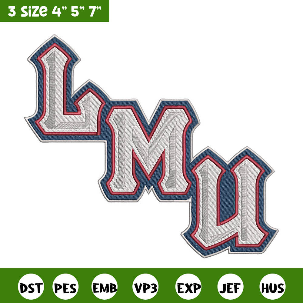 Loyola Marymount logo embroidery design, NCAA embroidery, Sport embroidery, Embroidery design,Logo sport embroidery.jpg