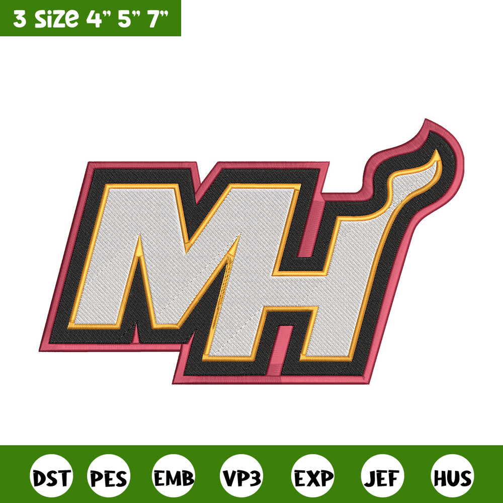 Miami Heat logo embroidery design, NBA embroidery,Sport embroidery, Embroidery design , Logo sport embroidery..jpg