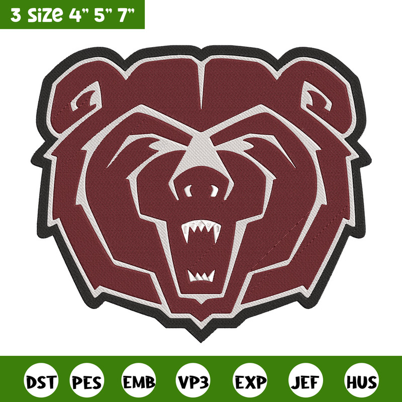 Missouri State mascot embroidery design, NCAA embroidery, Sport embroidery,Logo sport embroidery,Embroidery design.jpg