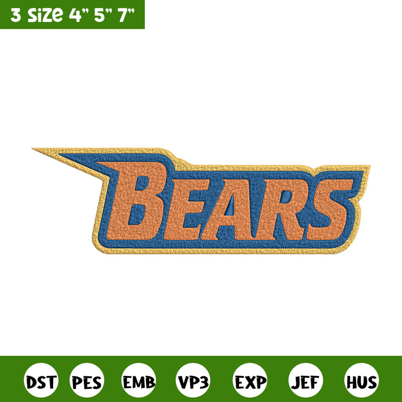 Morgan State Bears logo embroidery design, NCAA embroidery, Embroidery design, Logo sport embroidery,Sport embroidery.jpg