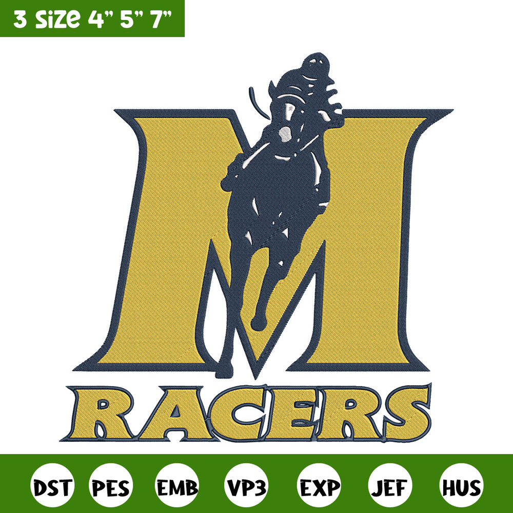 Murray State Racers logo embroidery design, NCAA embroidery, Sport embroidery,Embroidery design,Logo sport embroidery.jpg