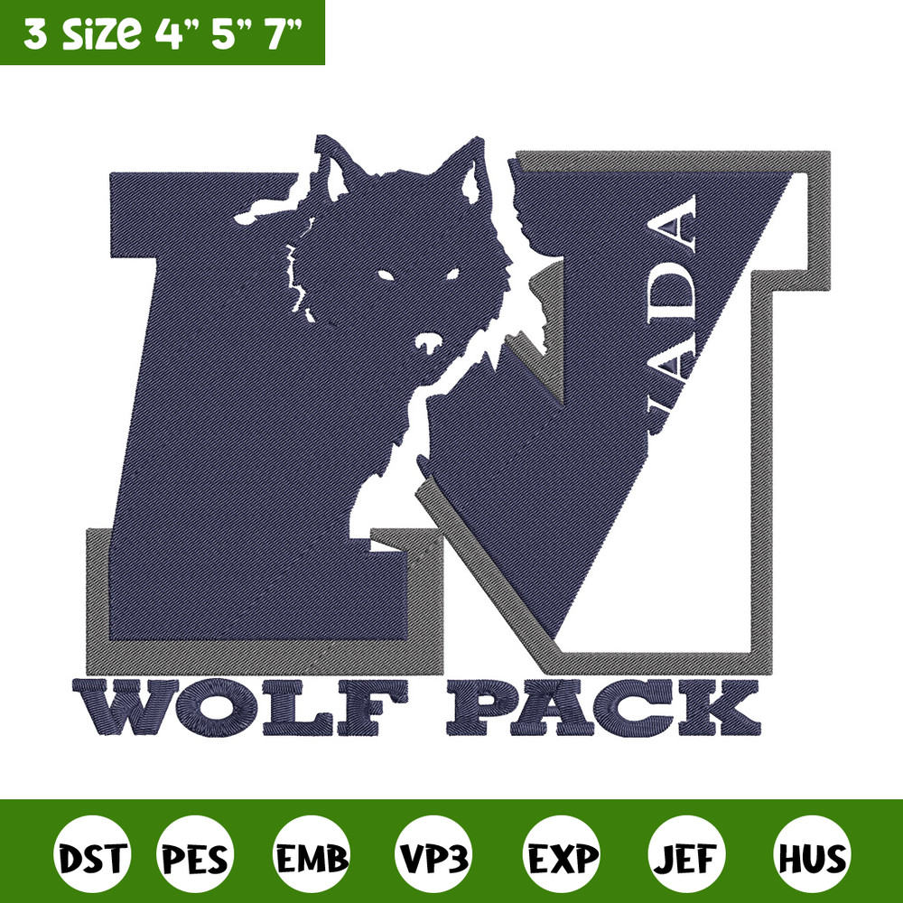 Nevada Wolf Pack logo embroidery design, NCAA embroidery,Sport embroidery, Logo sport embroidery, Embroidery design.jpg