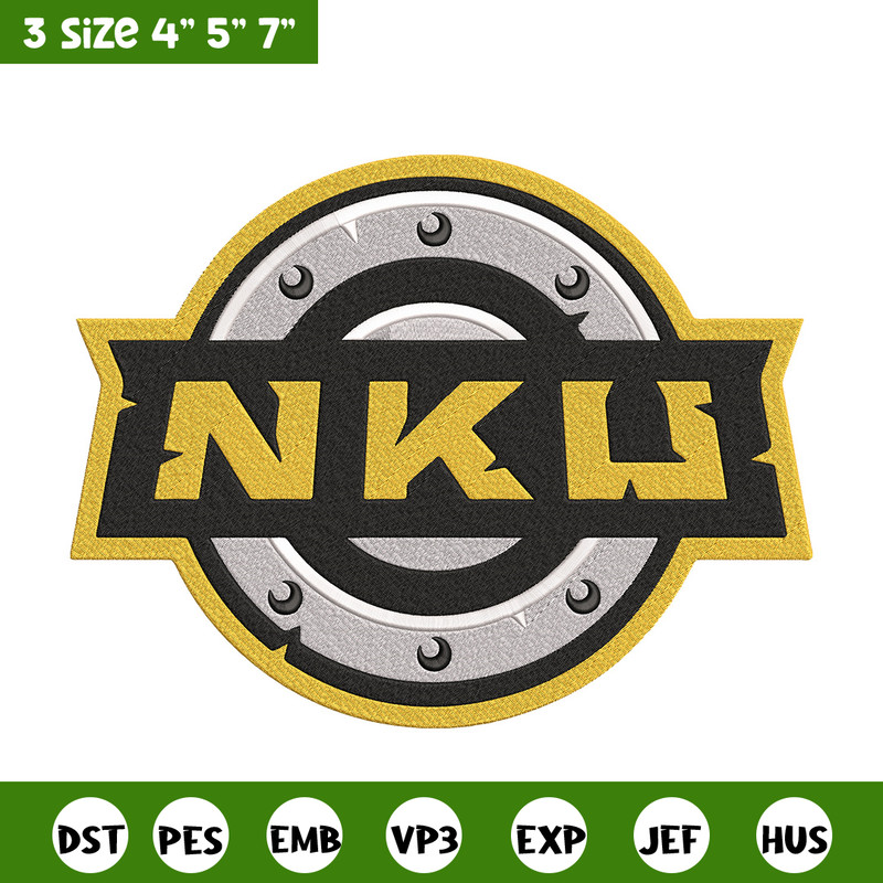 Northern Kentucky logo embroidery design, NCAA embroidery,Sport embroidery,logo sport embroidery,Embroidery design..jpg