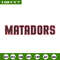 Northridge Matadors logo embroidery design, Sport embroidery, logo sport embroidery,Embroidery design, NCAA embroidery..jpg