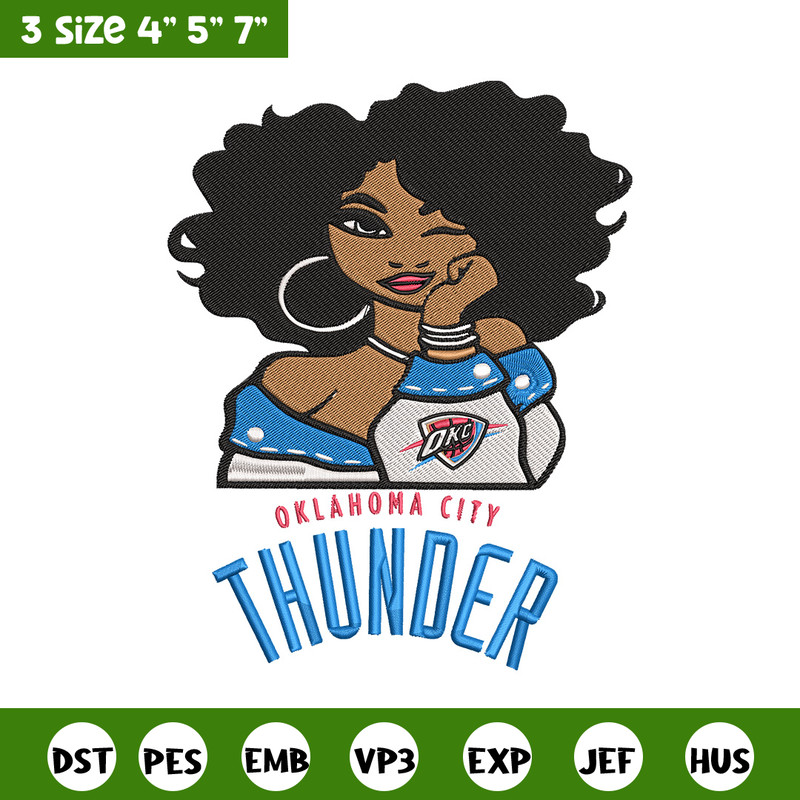 Oklahoma Thunder girl embroidery design, NBA embroidery, Sport embroidery, Embroidery design, Logo sport embroidery..jpg