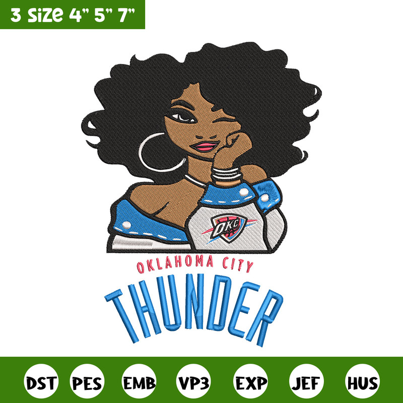 Oklahoma Thunder girl embroidery design, NBA embroidery, Sport embroidery, Embroidery design, Logo sport embroidery.jpg