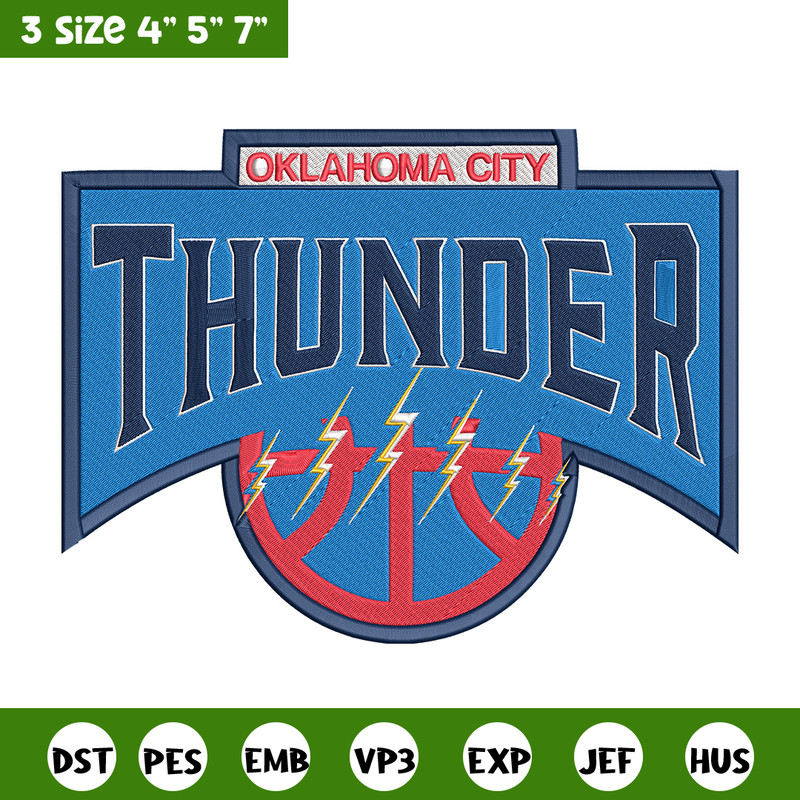 Oklahoma Thunder logo embroidery design,NBA embroidery,Sport embroidery, Embroidery design, Logo sport embroidery..jpg