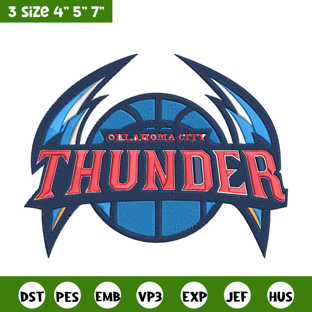 Oklahoma Thunder logo embroidery design,NBA embroidery,Sport embroidery,Embroidery design, Logo sport embroidery..jpg
