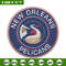 Orleans Pelicans logo embroidery design, NBA embroidery, Sport embroidery, Logo sport embroidery, Embroidery design..jpg
