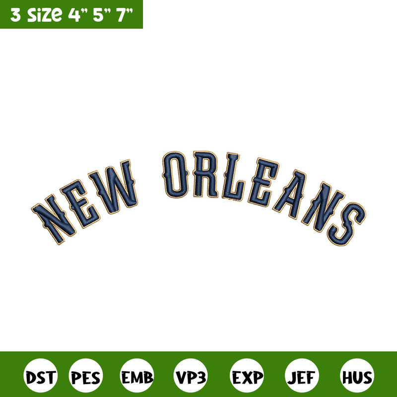 Orleans Pelicans logo embroidery design,NBA embroidery, Sport embroidery, Embroidery design, Logo sport embroidery.jpg