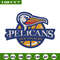 Orleans Pelicans logo embroidery design,NBA embroidery,Sport embroidery,Embroidery design,Logo sport embroidery.jpg