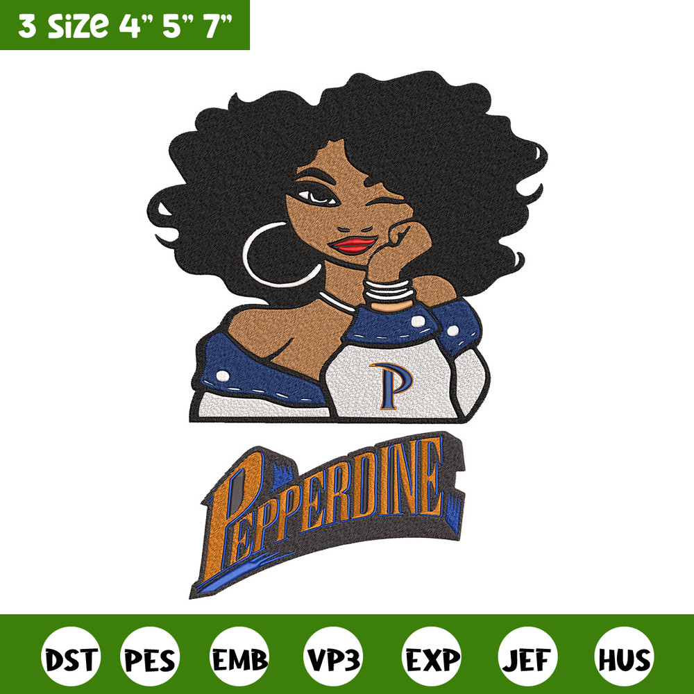 Pepperdine University girl embroidery design, NCAA embroidery, Embroidery design, Logo sport embroidery,Sport embroidery.jpg