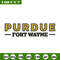 Purdue Fort Wayne logo embroidery design, NCAA embroidery, Sport embroidery, logo sport embroidery, Embroidery design.jpg