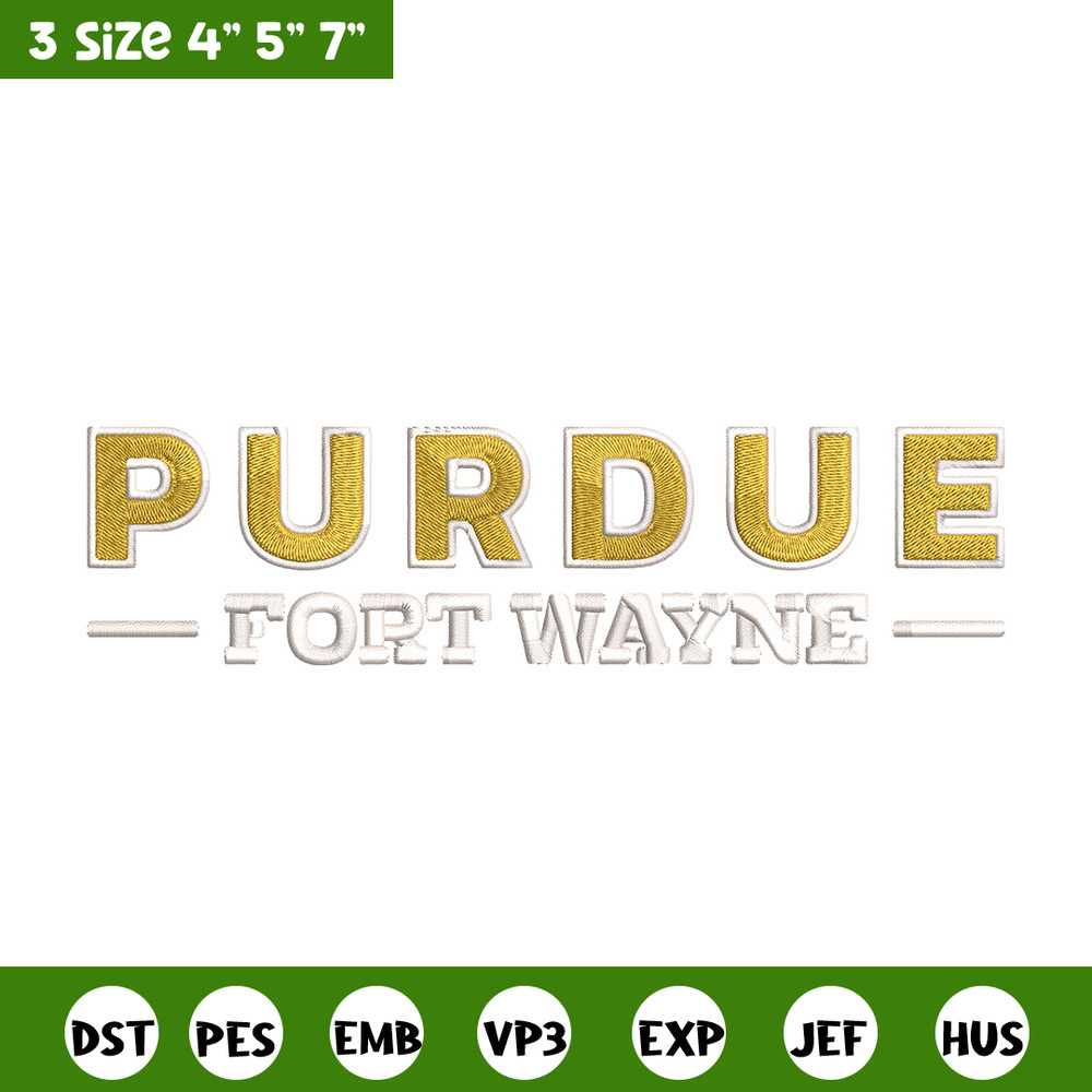 Purdue University logo embroidery design, NCAA embroidery, Embroidery design, Logo sport embroidery, Sport embroidery.jpg