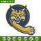 Quinnipiac Bobcats cat embroidery design, NCAA embroidery, Sport embroidery, logo sport embroidery, Embroidery design.jpg