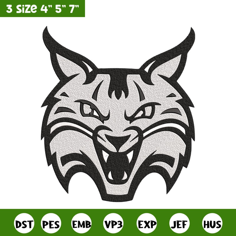 Quinnipiac Bobcats logo embroidery design, Sport embroidery, logo sport embroidery,Embroidery design, NCAA embroidery.jpg