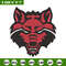 Red Wolves logo embroidery design, NCAA embroidery,Sport embroidery,Logo sport embroidery,Embroidery design.jpg