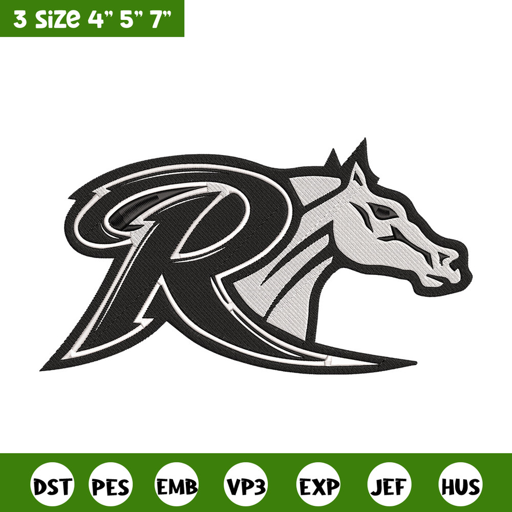 Rider University logo embroidery design,NCAA embroidery, Sport embroidery,logo sport embroidery,Embroidery design.jpg