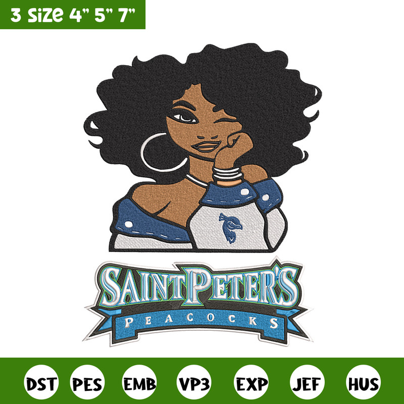 Saint Peters girl embroidery design, NCAA embroidery, Embroidery design, Logo sport embroidery,Sport embroidery..jpg