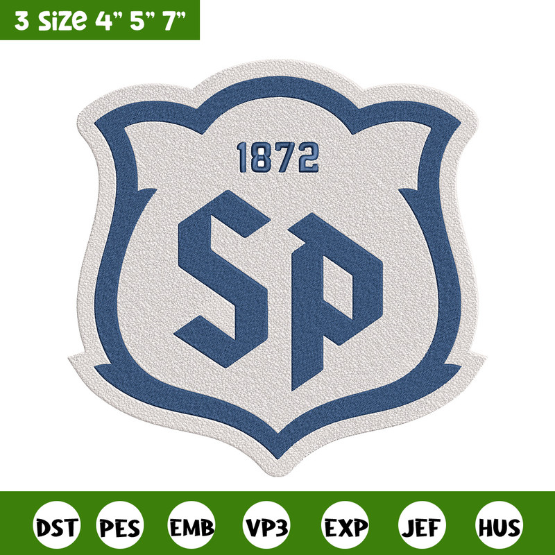 Saint Peters logo embroidery design, NCAA embroidery, Embroidery design, Logo sport embroidery, Sport embroidery..jpg