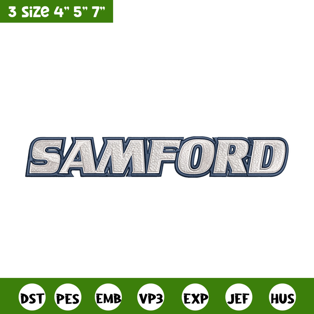 Samford university logo embroidery design, NCAA embroidery, Embroidery design, Logo sport embroidery, Sport embroidery.jpg
