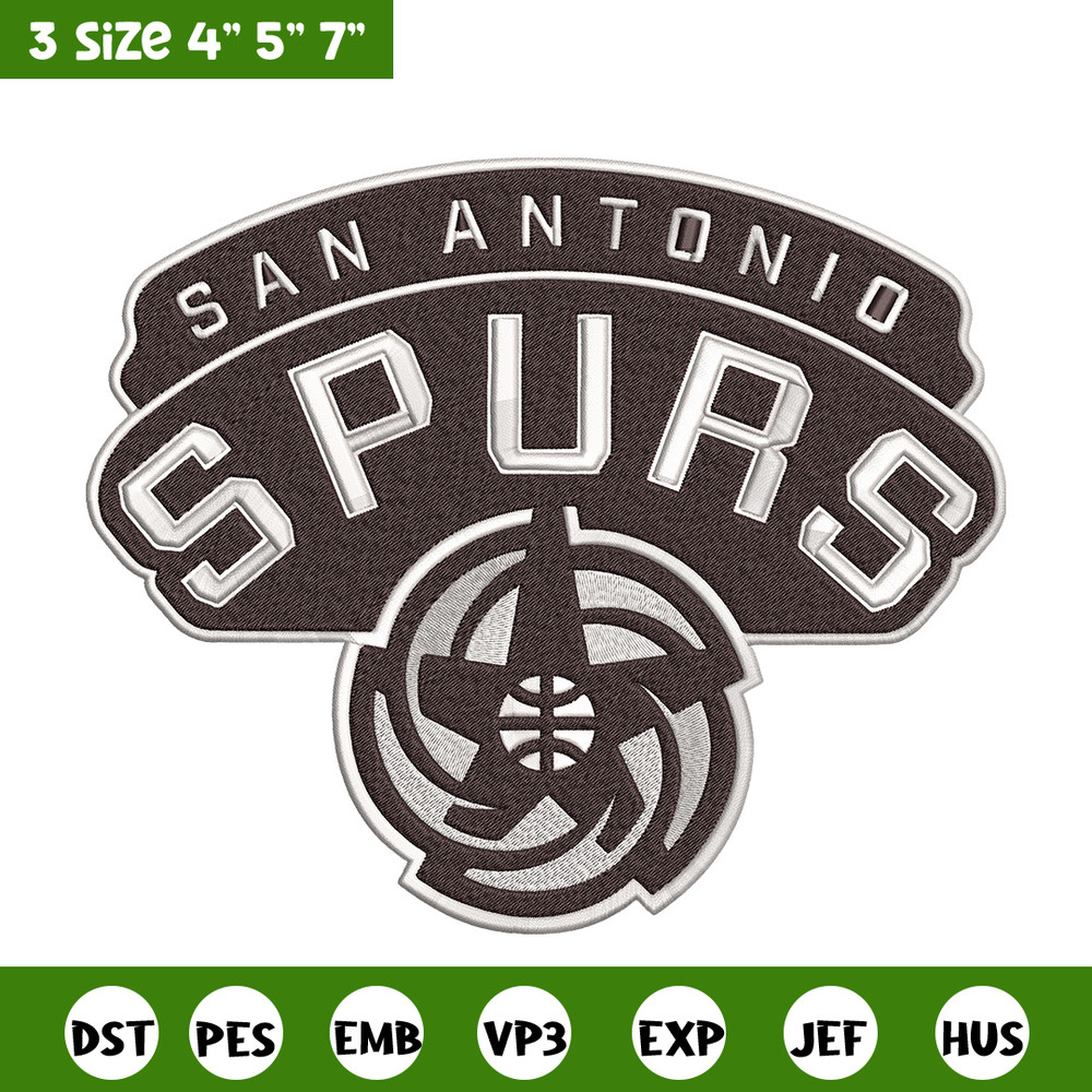 San Antonio Spurs logo embroidery design, NBA embroidery, Embroidery design, Logo sport embroidery, Sport embroidery.jpg
