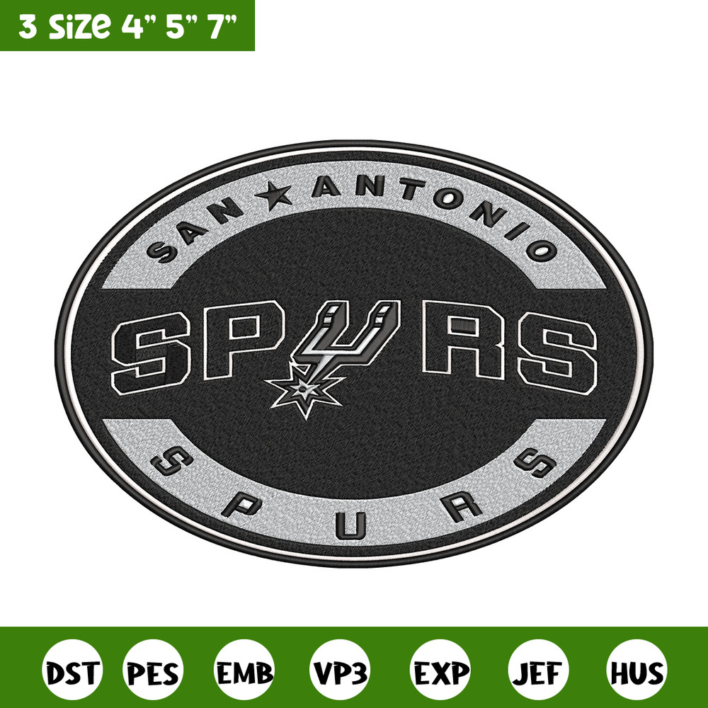San Antonio Spurs logo embroidery design, NBA embroidery, Embroidery design,Logo sport embroidery, Sport embroidery..jpg