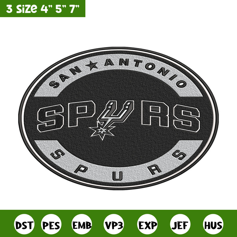 San Antonio Spurs logo embroidery design, NBA embroidery, Embroidery design,Logo sport embroidery, Sport embroidery..jpg