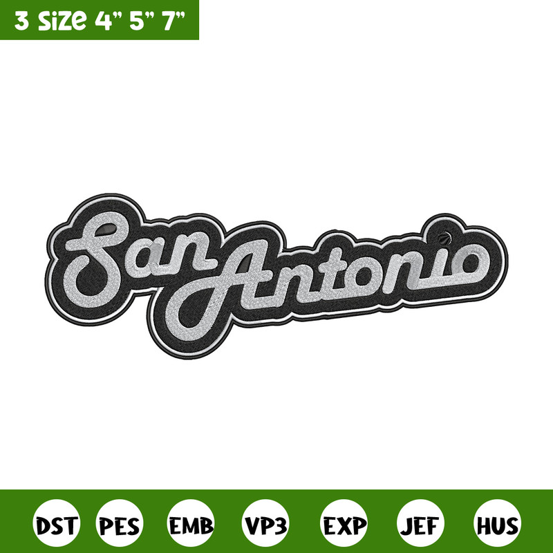 San Antonio Spurs logo embroidery design, NBA embroidery, Embroidery design,Logo sport embroidery,Sport embroidery..jpg