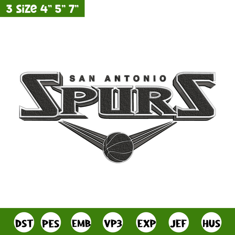 San Antonio Spurs logo embroidery design, NBA embroidery,Embroidery design, Logo sport embroidery, Sport embroidery.jpg