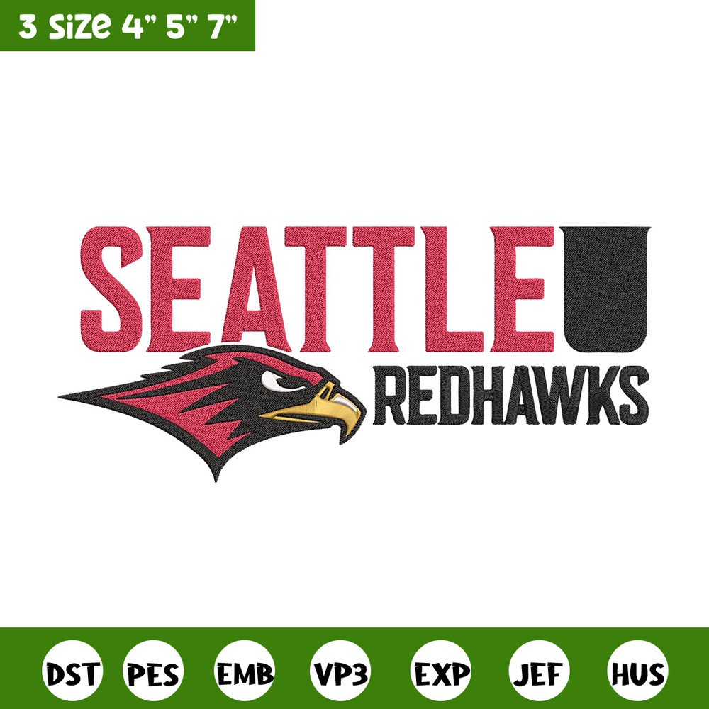 Seattle University logo embroidery design, NCAA embroidery, Sport embroidery, Embroidery design ,Logo sport embroidery..jpg