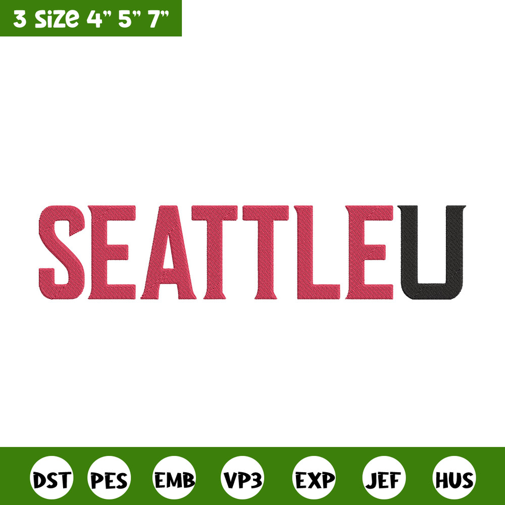 Seattle University logo embroidery design, NCAA embroidery, Sport embroidery, logo sport embroidery, Embroidery design.jpg