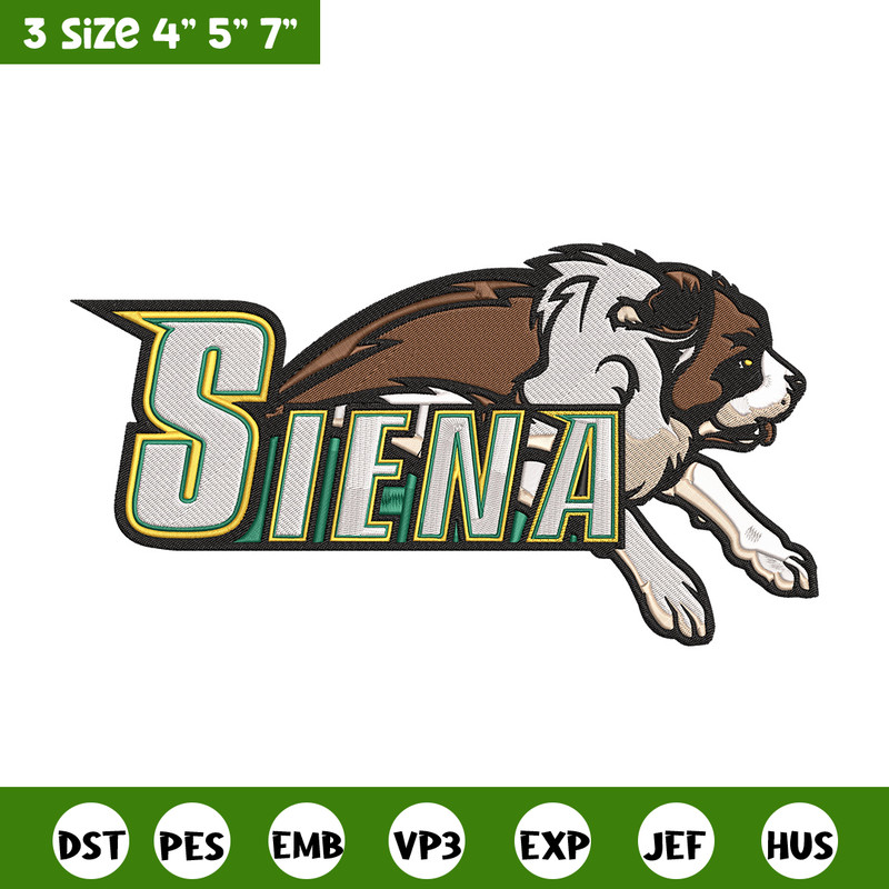 Siena Saints logo embroidery design, NCAA embroidery, Sport embroidery, logo sport embroidery, Embroidery design..jpg