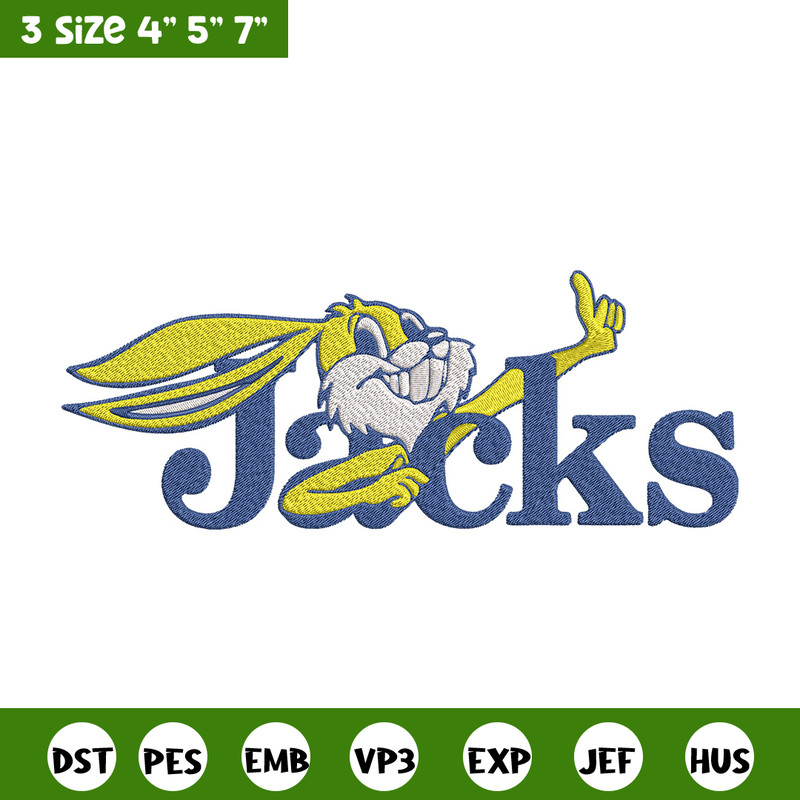 South Dakota State logo embroidery design, NCAA embroidery,Sport embroidery, Embroidery design,Logo sport embroidery.jpg
