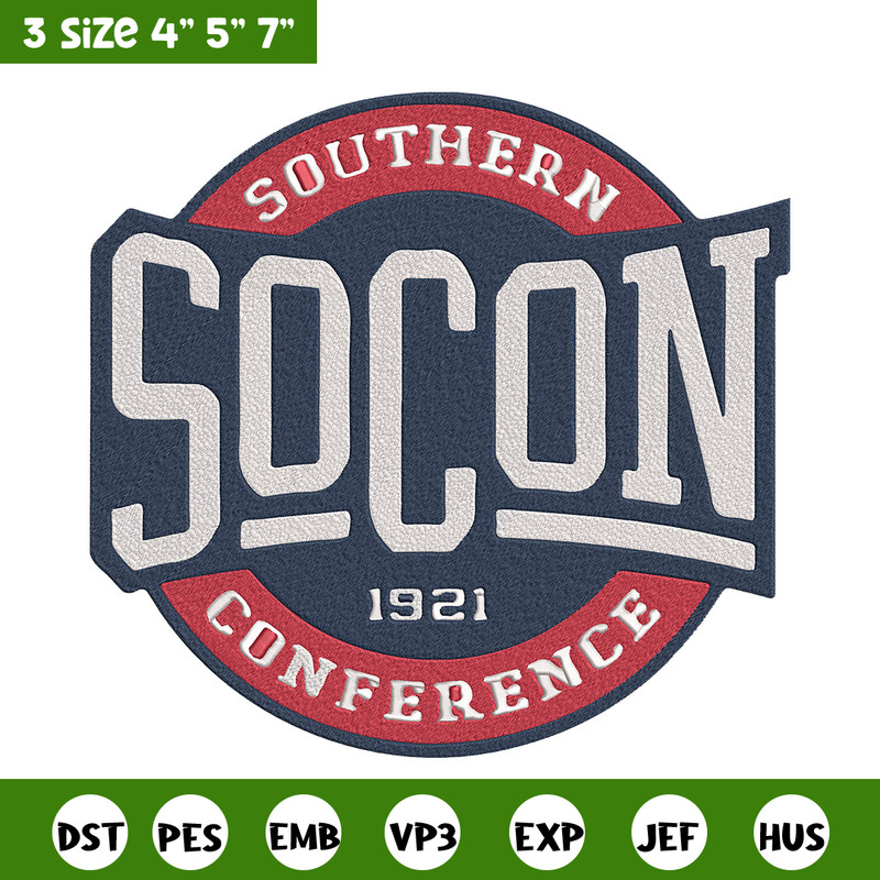 Southern Conference logo embroidery design, NCAA embroidery, Embroidery design, Logo sport embroiderySport embroidery.jpg