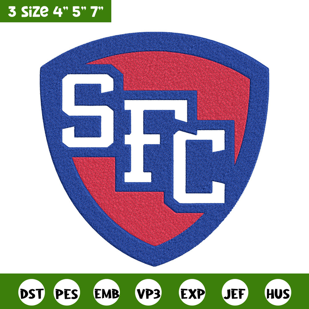 St. Francis College logo embroidery design,NCAA embroidery,Embroidery design,Logo sport embroidery, Sport embroidery..jpg