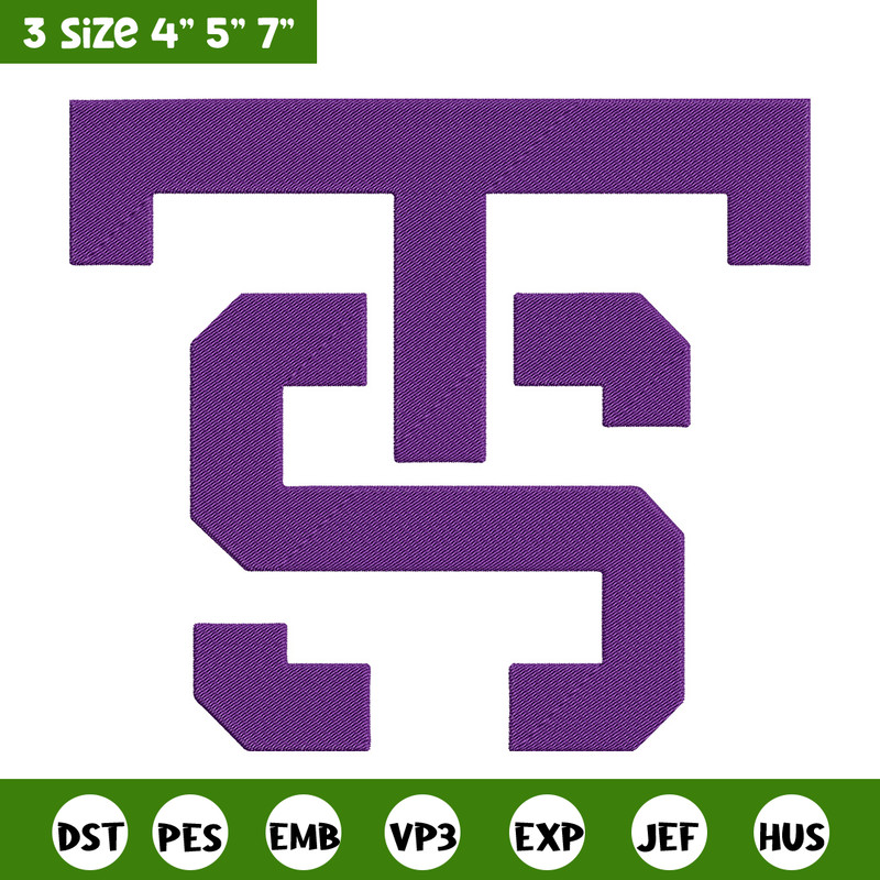 St. Thomas logo embroidery design,NCAA embroidery,Sport embroidery, Logo sport embroidery, Embroidery design..jpg