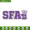 Stephen F Austin logo embroidery design, NCAA embroidery,Sport embroidery,Logo sport embroidery,Embroidery design.jpg