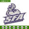 Stephen F Austin State logo embroidery design, NCAA embroidery, Sport embroidery,Logo sport embroidery,Embroidery design.jpg