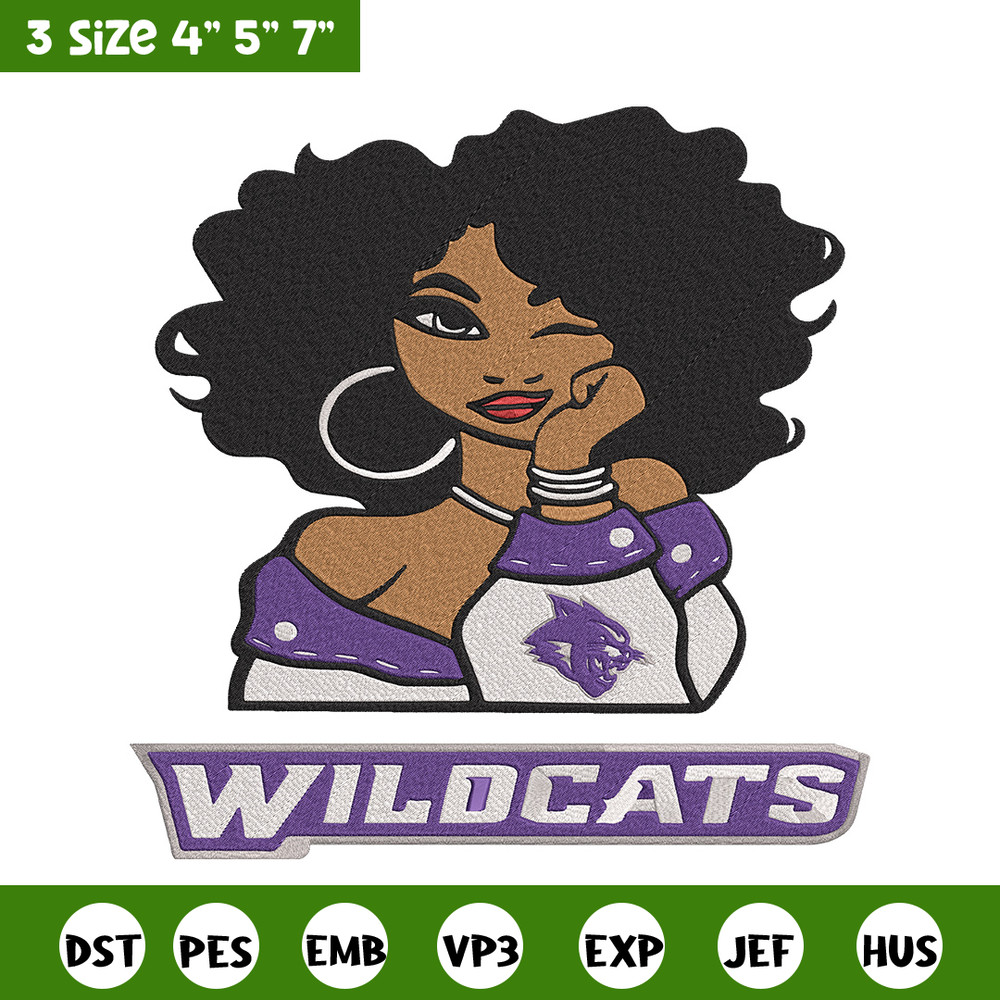 Stephen F. Austin girl embroidery design, NCAA embroidery, Embroidery design, Logo sport embroidery,Sport embroidery.jpg